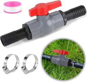 Valvole a sfera in PVC, valvola di intercettazione con filettatura interna, 1 valvola di intercettazione con filettatura interna da 1 1/4 (40 mm), 2 | Leroy Merlin