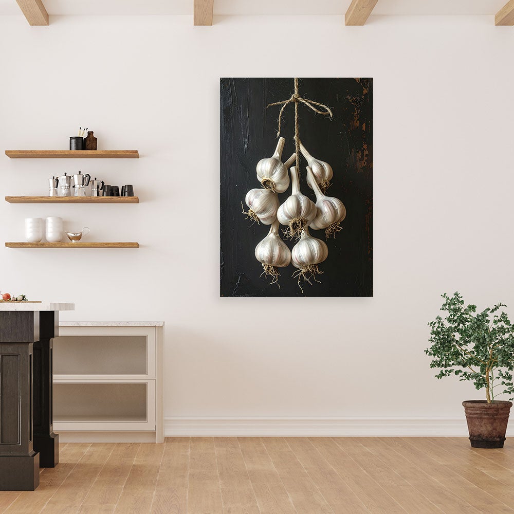 Obraz do kuchni restauracji baru jadalni, Suszony czosnek 40x60 - 2
