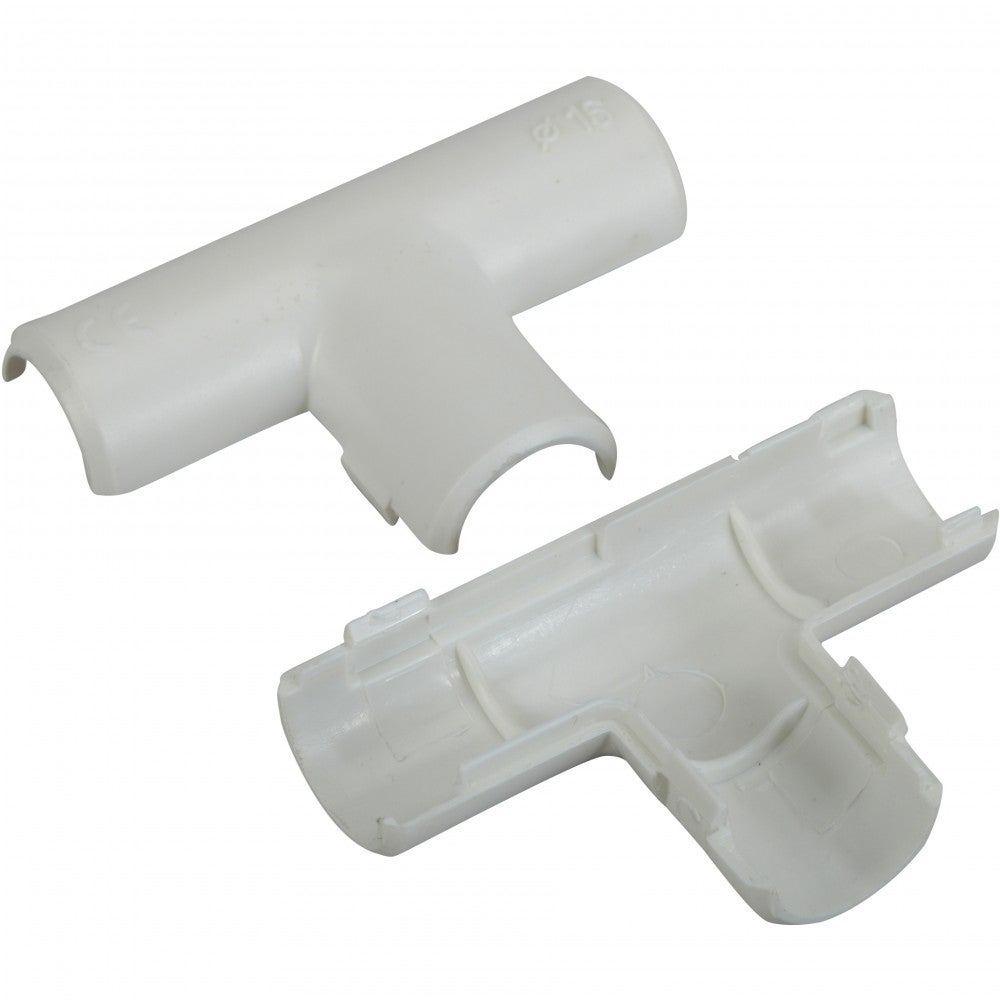 Set Di 10 Clip Con Tasselli Per Tubi E Gaines Da 20 Mm, Grigio, Foro 8 Mm, Zenitech