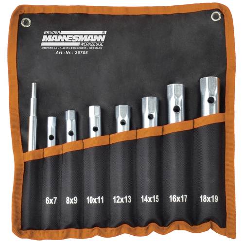 Set chei tubulare Mannesmann 26708, O6-19 mm, 8 piese