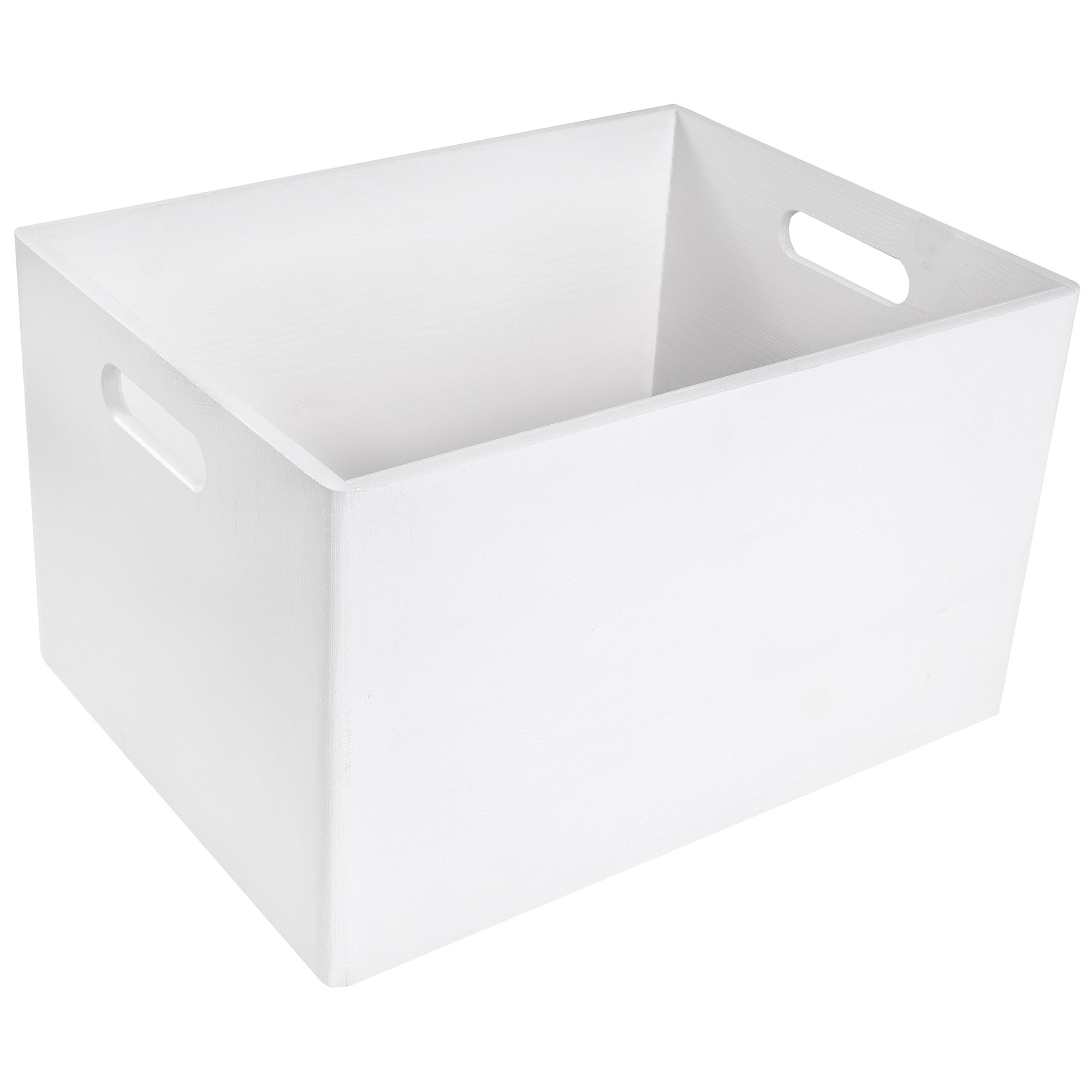 Lot De 3 Boîtes De Rangement Blanc 30 X 12,5 X 6 Cm - 1,9 L - Paniers Plastique Empilables Pour Tiroirs, Salle De Bain, Cuisine & Bureau