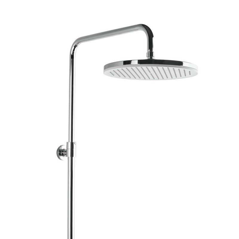 Colonne bain/douche avec douchette 3 jets, Mitigeur thermostatique, Barre réglable en hauteur Blanc/Chrome - 3