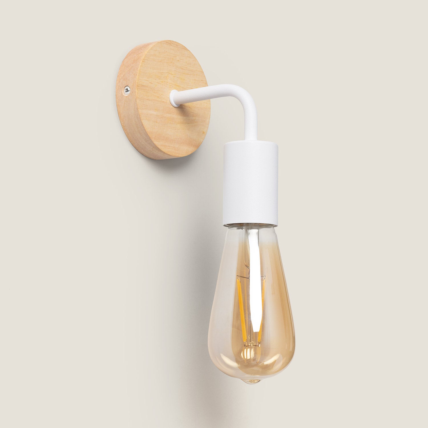 Lampe Murale et Métal Jedali, Blanc, Fer,,Fer,, E27,E27, IP20, 150 mm x 90 mm x 110 mm - 3