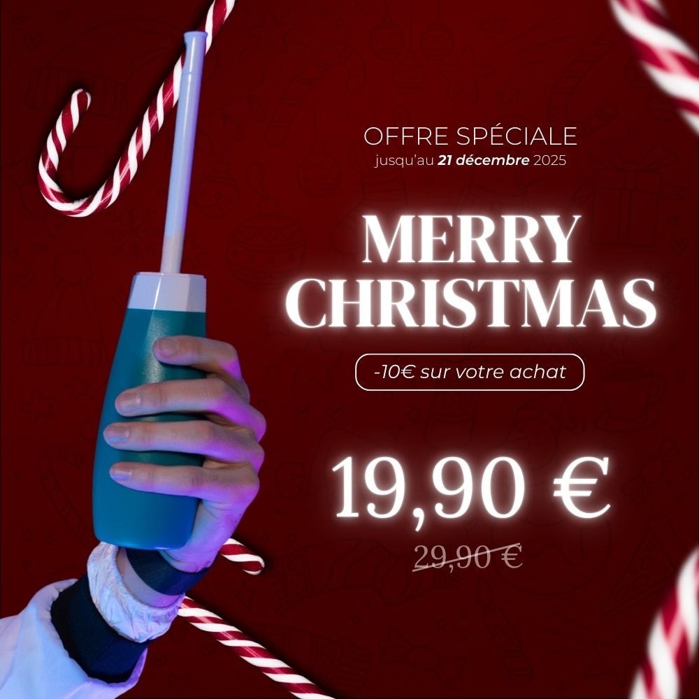 Bidet Portable pour Toilette Intime avec deux embouts ajustables - Marque Française - 400 ml - Douchette de Voyage et Post-accouchement - 2