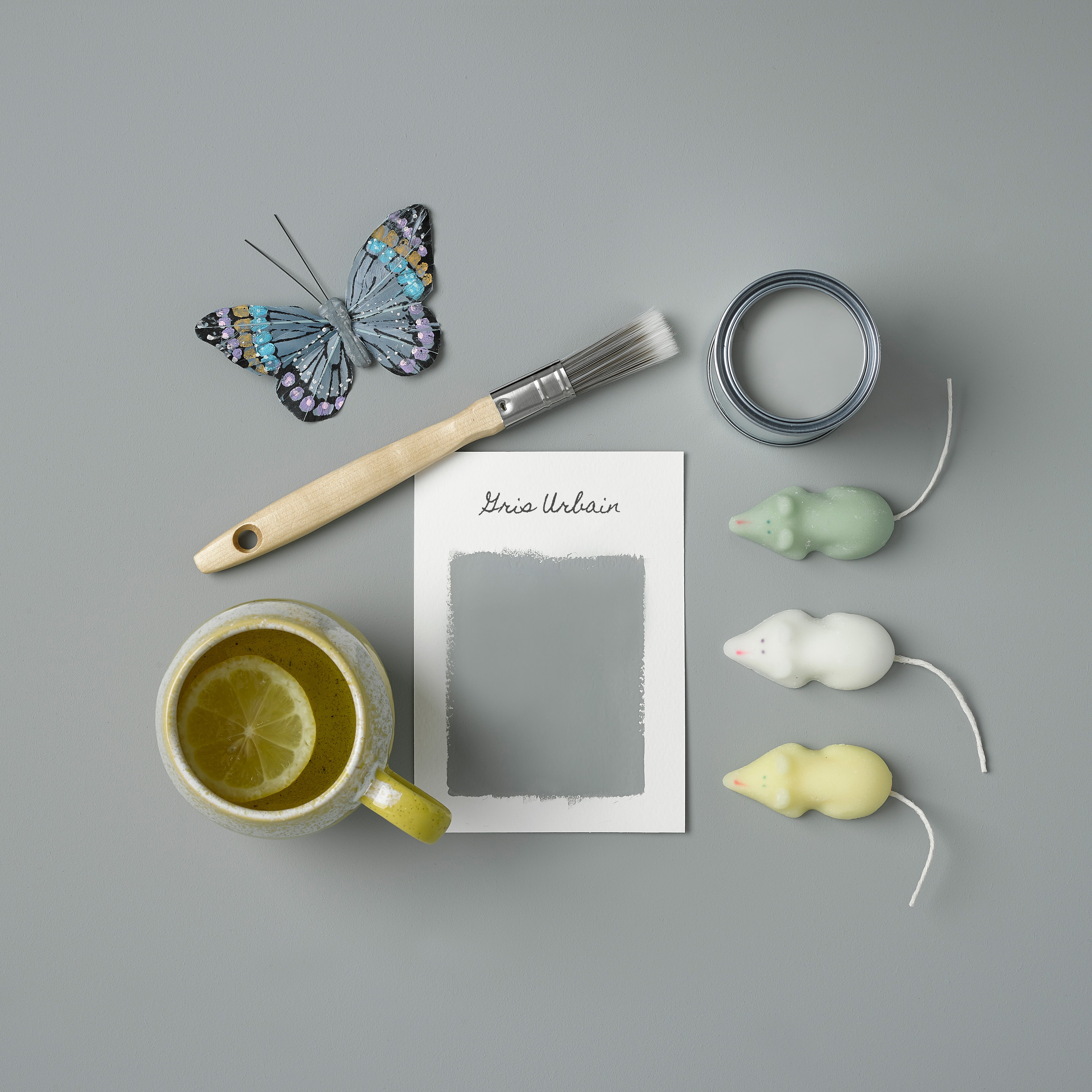 Peinture Grise pour Meubles Chalky Mat Poudré RUST-OLEUM - Gris Urbain 750ml (10,5m² avec un pot) - 4
