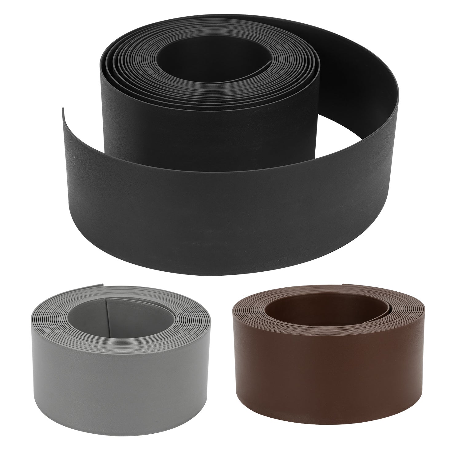 Bordure Per Aiuole In Plastica 10m + 30 Picchetti: Flessibile, Resistente UV, Altezza 78mm, Nero - 3