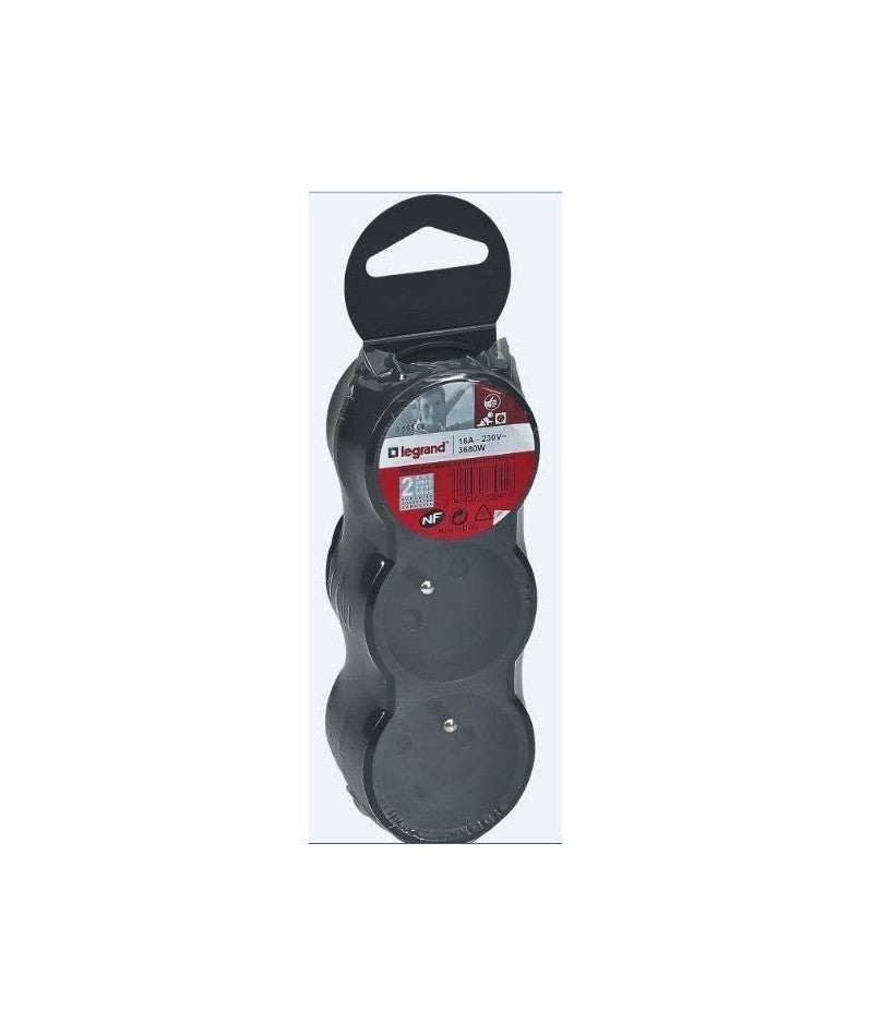 triplite 3 x 2 p+t - noir - legrand 050508 - 3