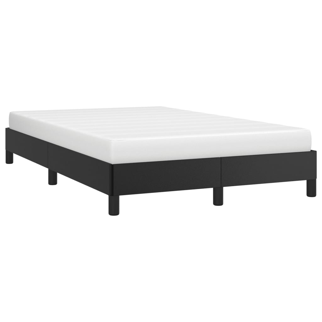 Cadre de lit sans matelas noir 120 x 190 cm similicuir - 4