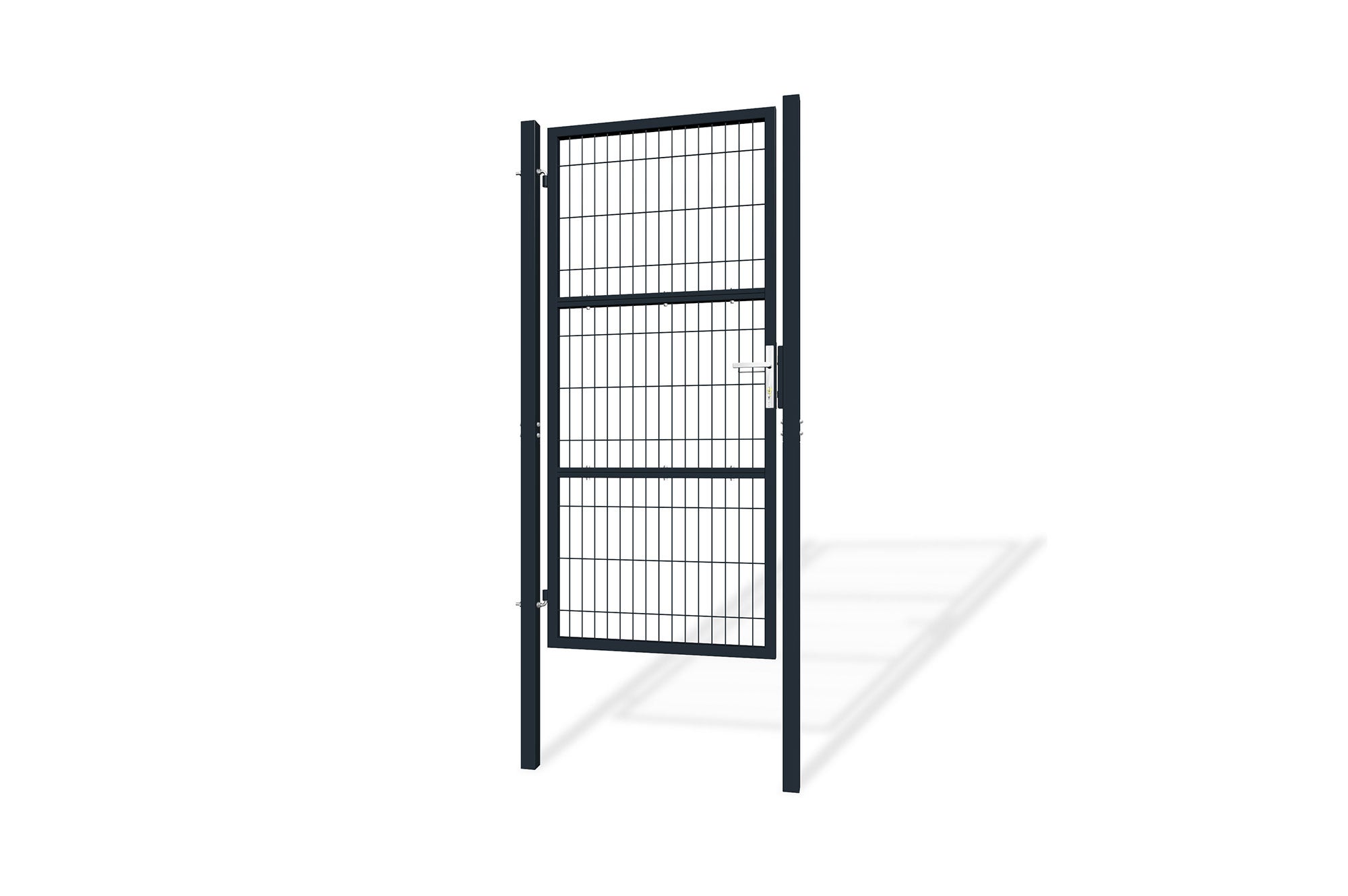 Portillon grillagé 1m RAZO H.200cm Gris - 3