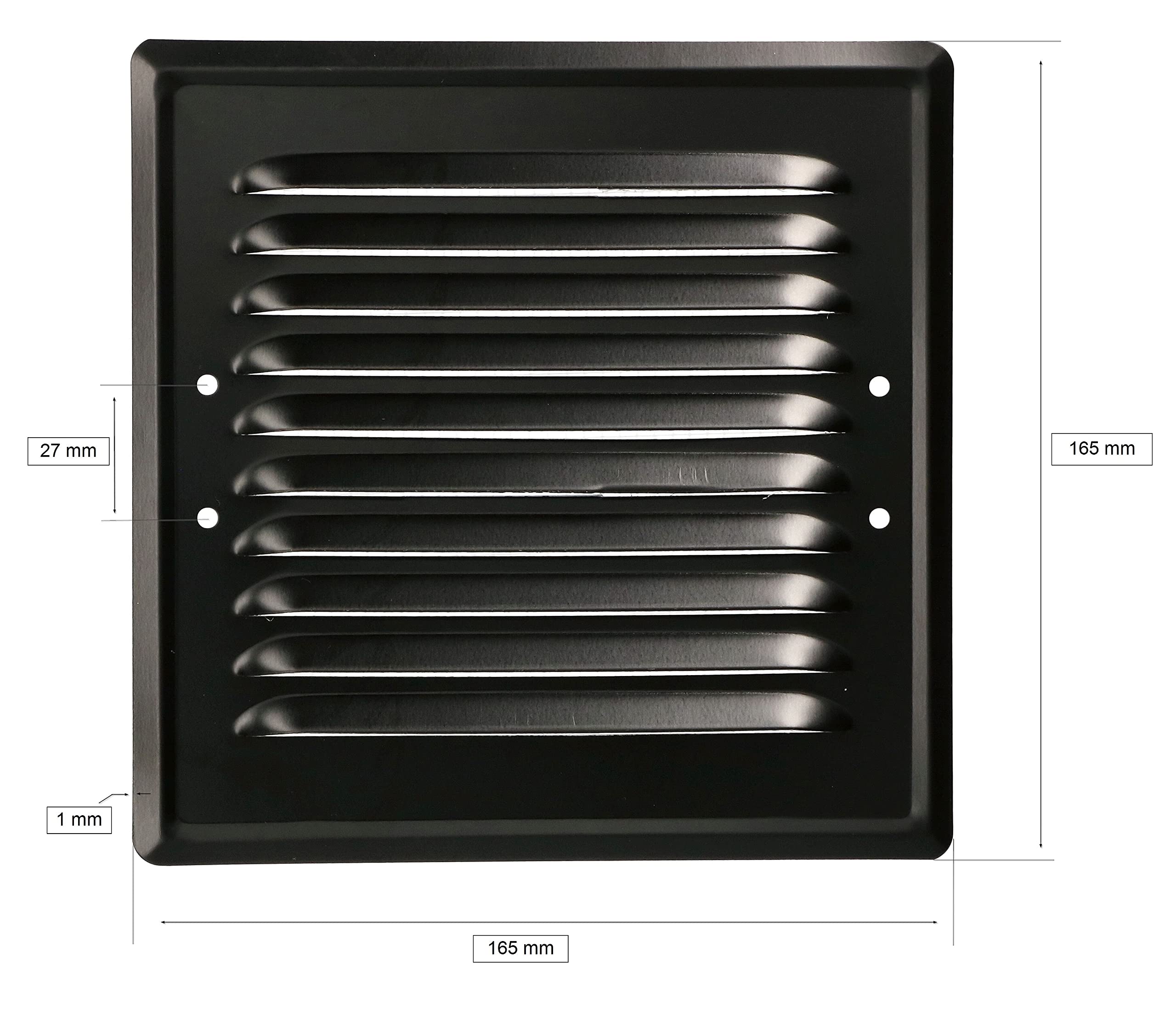 Kratka wentylacyjna kominowa metalowa 14x14 łapki - KOTARBAU - 2