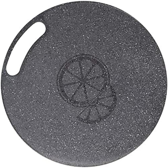 Okrągła plastikowa deska do krojenia - Do warzyw i pieczywa - Wygląd marmuru - 35 cm - Ekologiczna - Wisząca - Akcesorium kuchenne