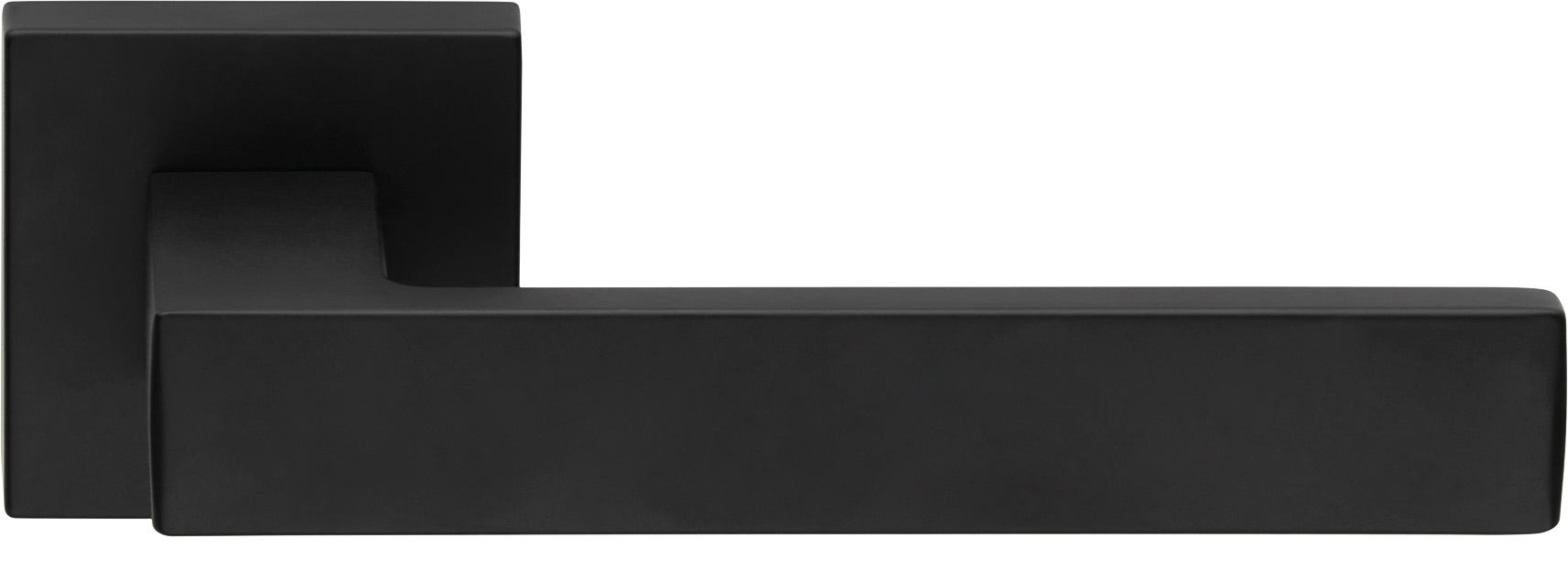 YHANNI Poignée De Porte Carrée Noire Mate Avec Clé, Serrure D Intérieures Réversible