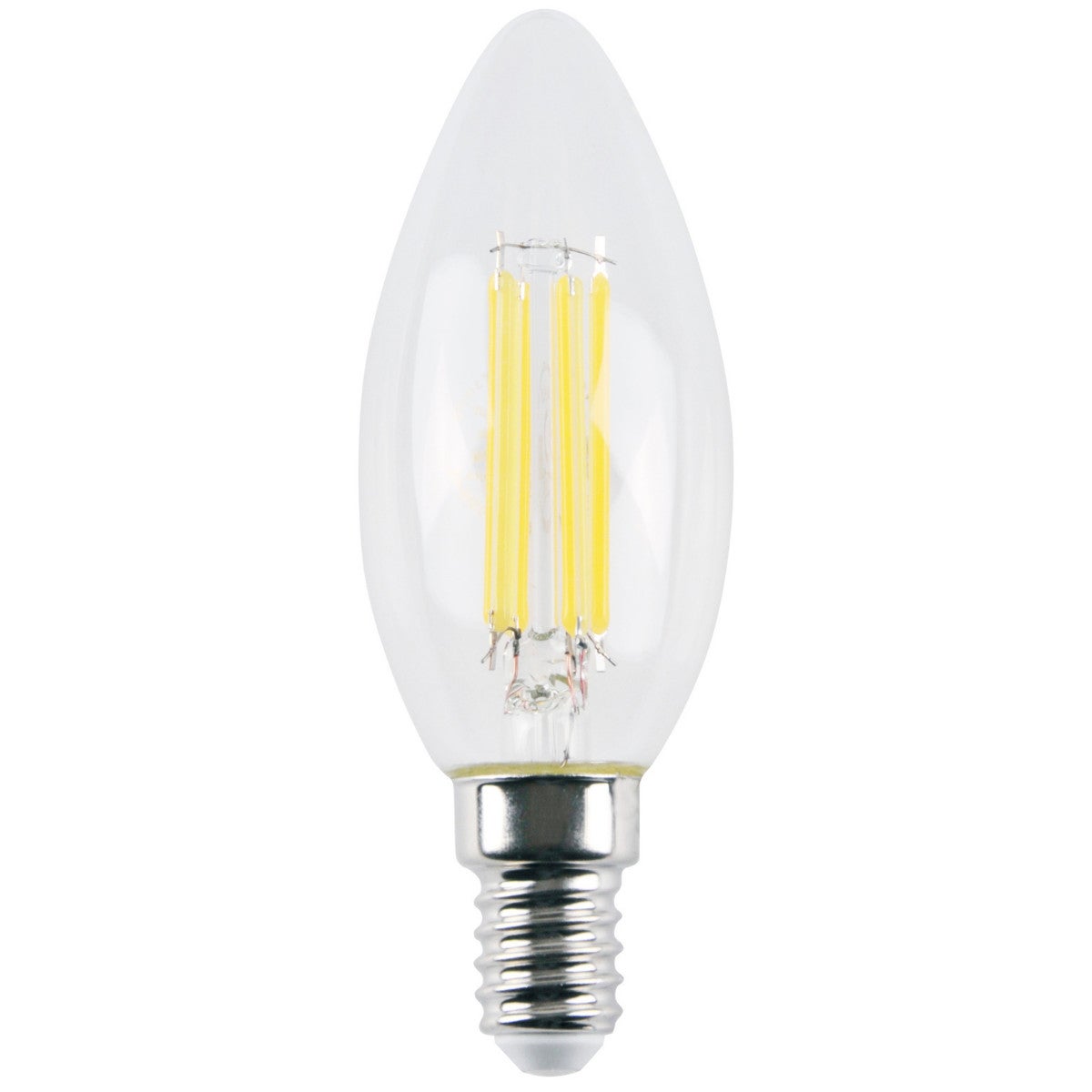 Żarówka LED COB E14 4.5W świeczka przezroczysta Neutralna biel 4000K 550lm Polux
