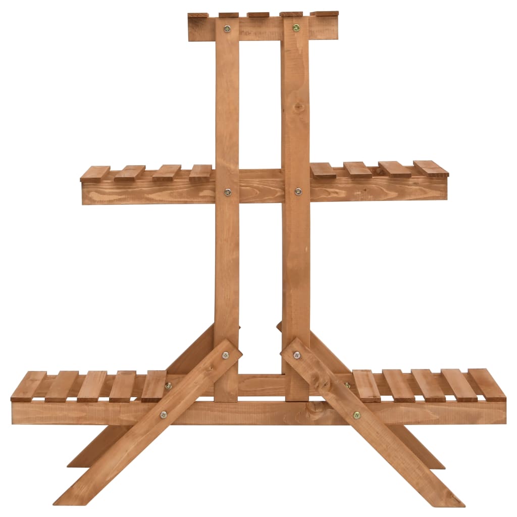 Support pour plantes en bois de sapin, 83 × 25 × 83 cm - 2