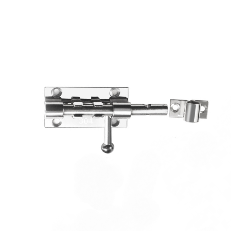 Qiilu Loquet De Porte 304 Acier Inoxydable Avec 2 Clés - Serrure Boîte à Outils Camion Remorque Camping-car