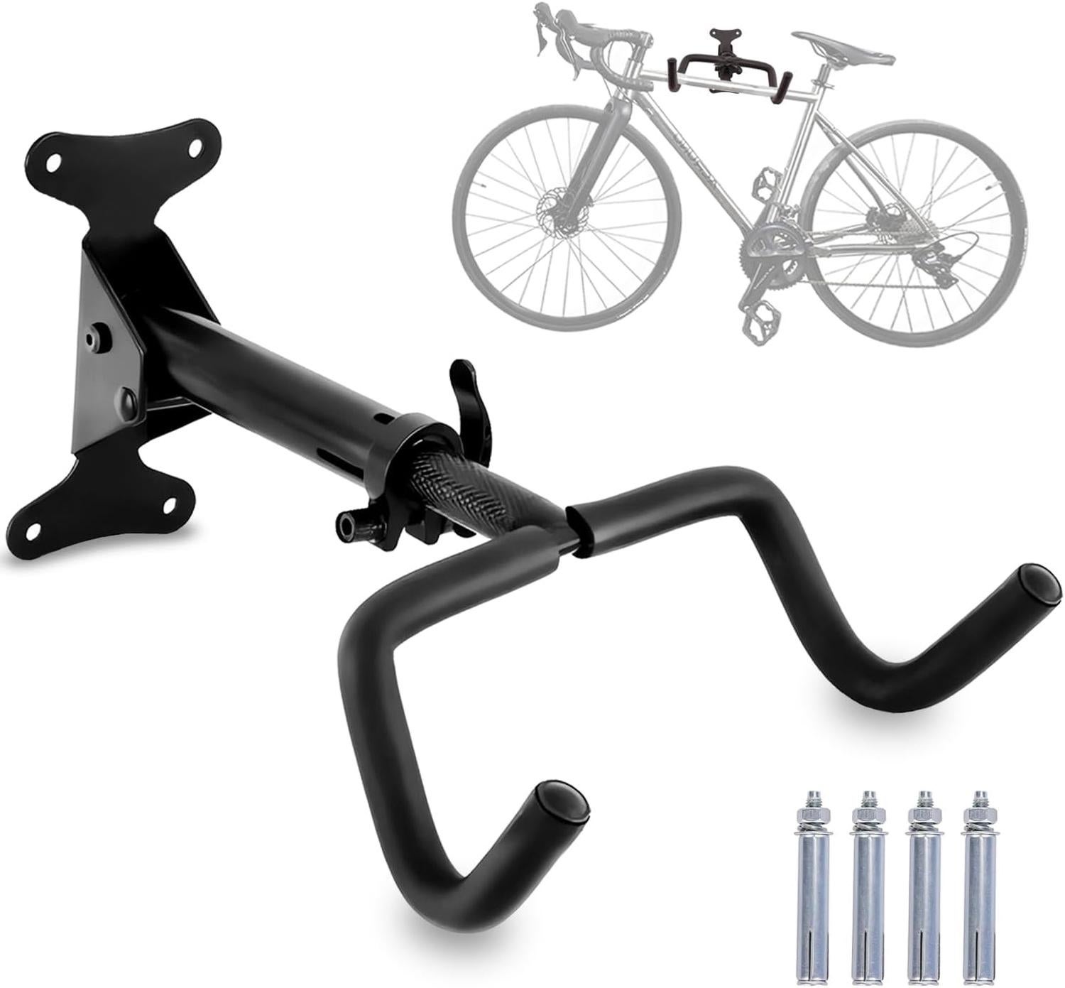 Support Mural Pour Vélos - SSS - Réglable - Rangement Garage - Crochets Ajustables - Sport