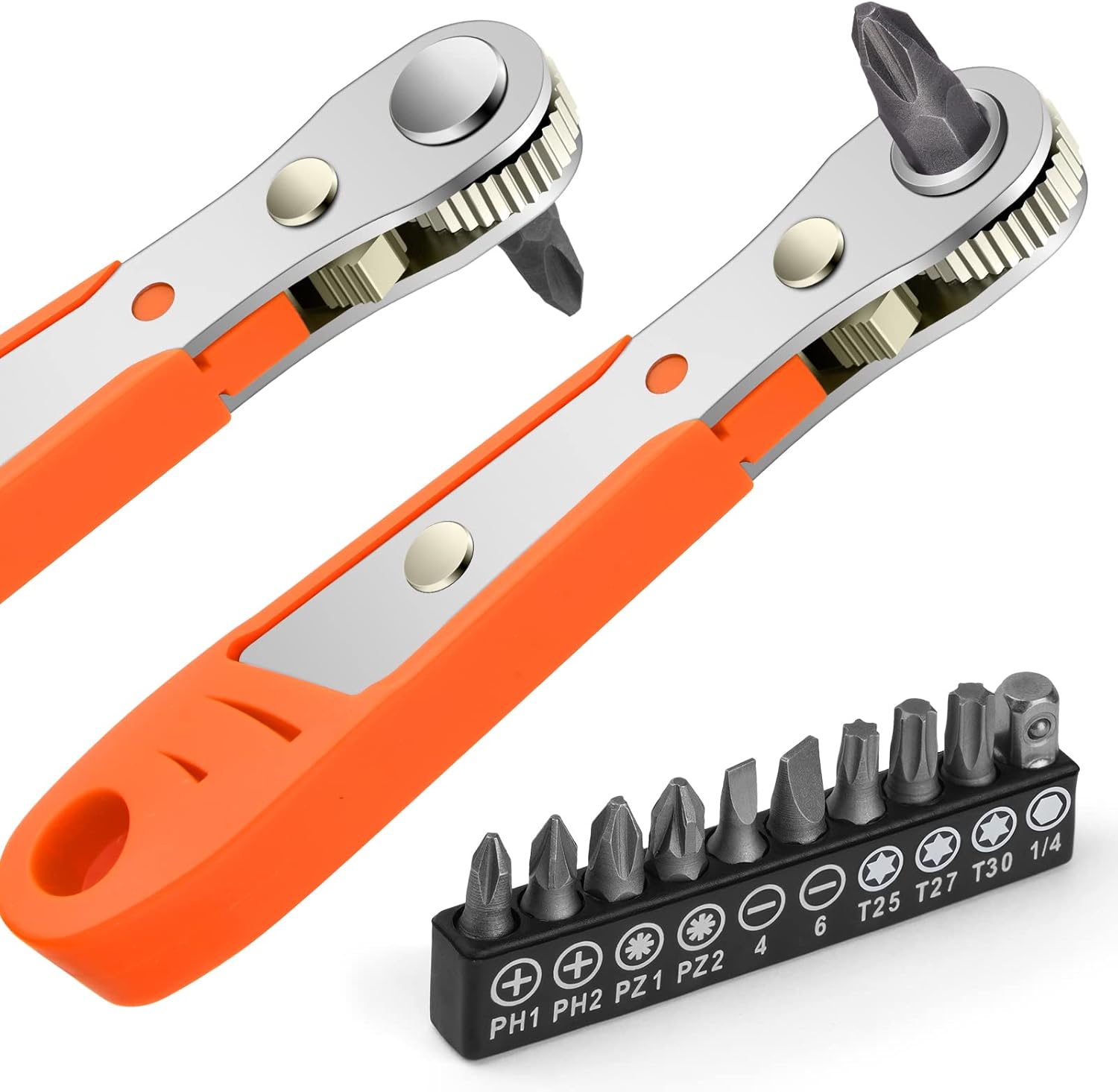 Wkrętak z grzechotką, mini klucz z grzechotką 1/4", wysoki moment obrotowy 1/4", mini wkrętak z grzechotką dwukierunkową z przesunięciem