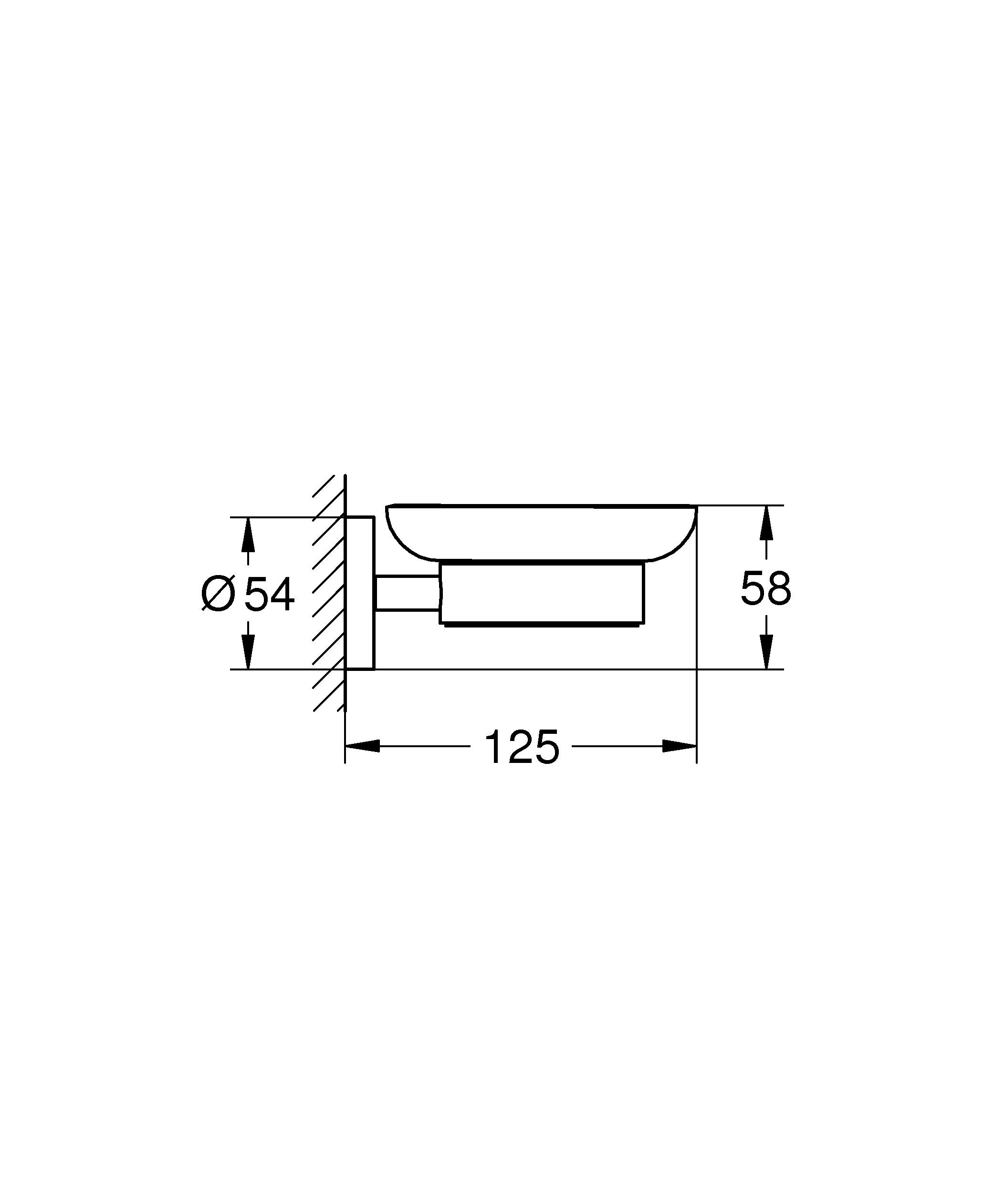 Grohe Porte-savon avec support chromé Essentials - 5