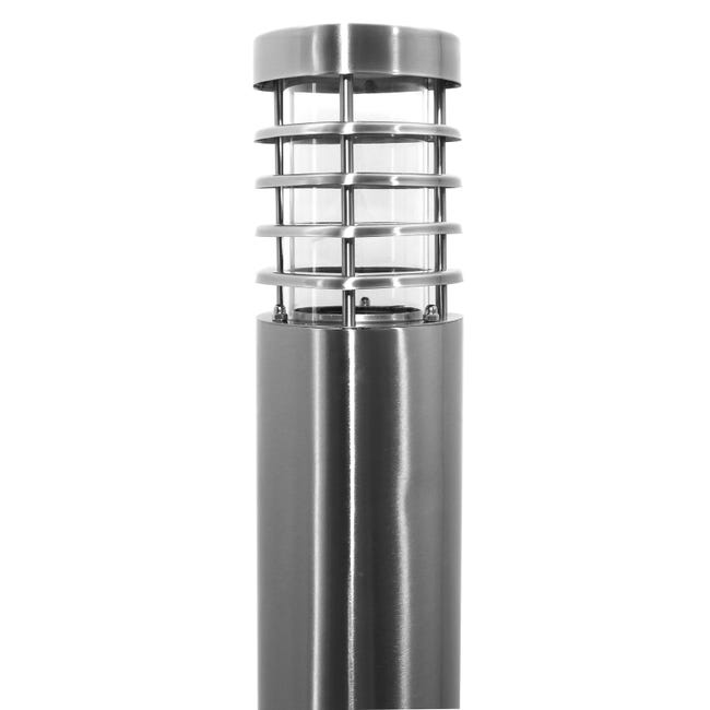 FORLIGHT Koral - Lampada Da Giardino A Palo In Acciaio Inox, Altezza 45/80 Cm, IP55, Attacco E27, Illuminazione 360°, Per Esterni E Vialetti
