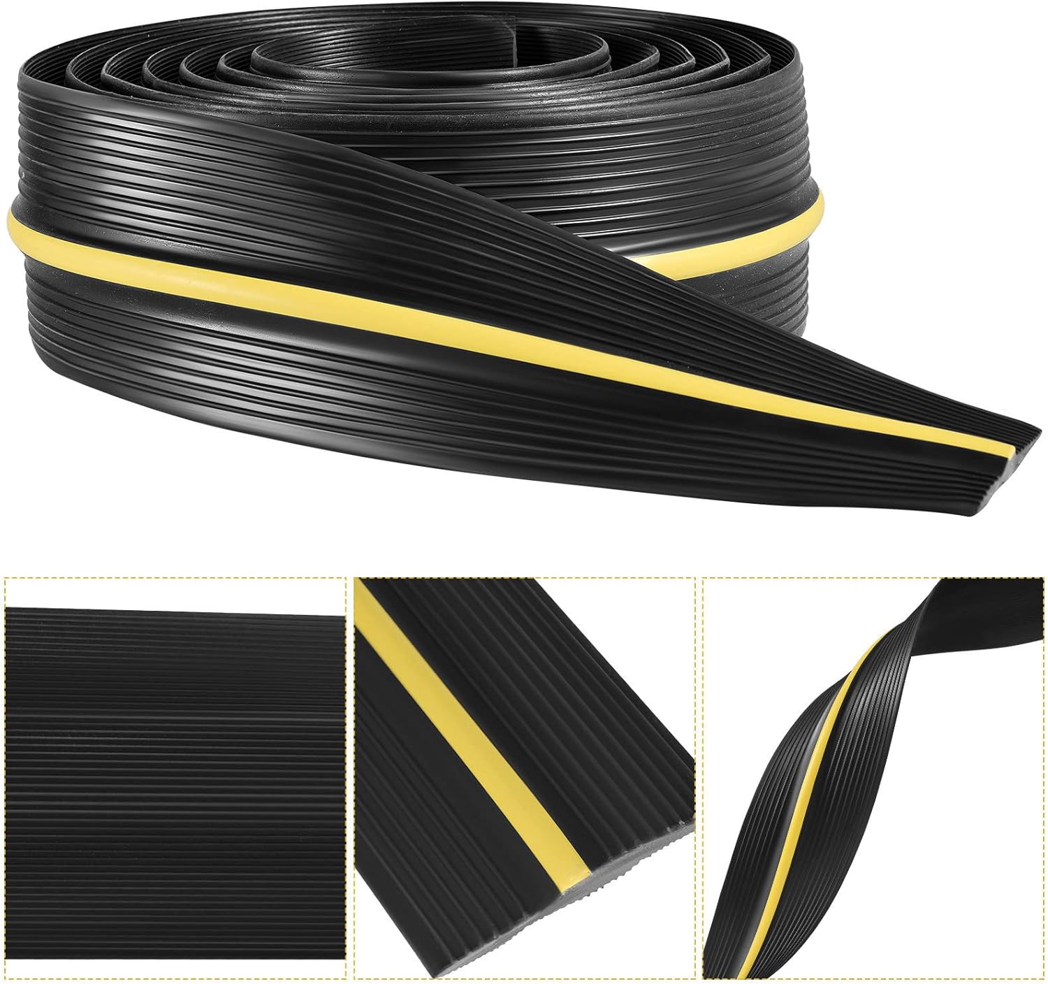 Joint de porte de garage 3 m Joint de seuil de porte de garage, bande de seuil de porte de garage, joint inférieur en caoutchouc - 5