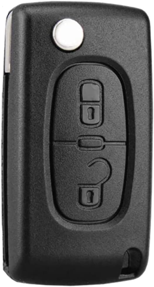 2 Przyciski Obudowa Klucza Kompatybilna CE0536 klucz składany do Peugeot 207 307 308 407 408 3008 5008 Citroen C2 C3 C4 C5 C6 C8