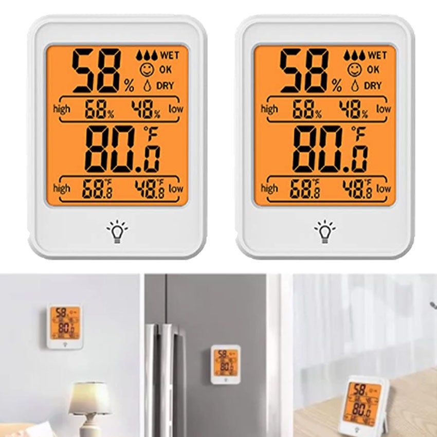 Thermomètre hygromètre d'intérieur Max Min – Thermomètre précis de la température d'enregistrement minimale maximale Affichage numérique pour surveiller la maison, le bureau, la chambre d'enfant, la Thermomètre hygromètre d'intérieur Max Min – Thermomètre précis de la température d'enregistrement minimale maximale Affichage numérique pour surveiller la maison, le bureau, la chambre d'enfant, la