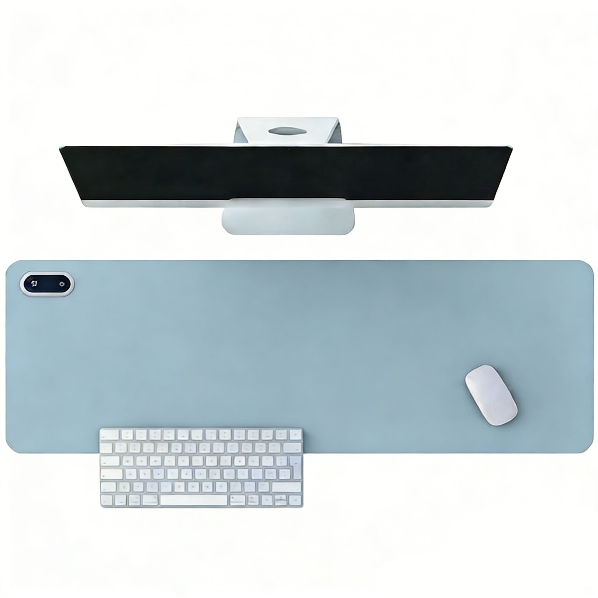 Podgrzewana podkładka pod mysz USB – z 5 regulowanymi poziomami temperatury – inteligentna kontrola temperatury – 80 × 33 cm – niebieska