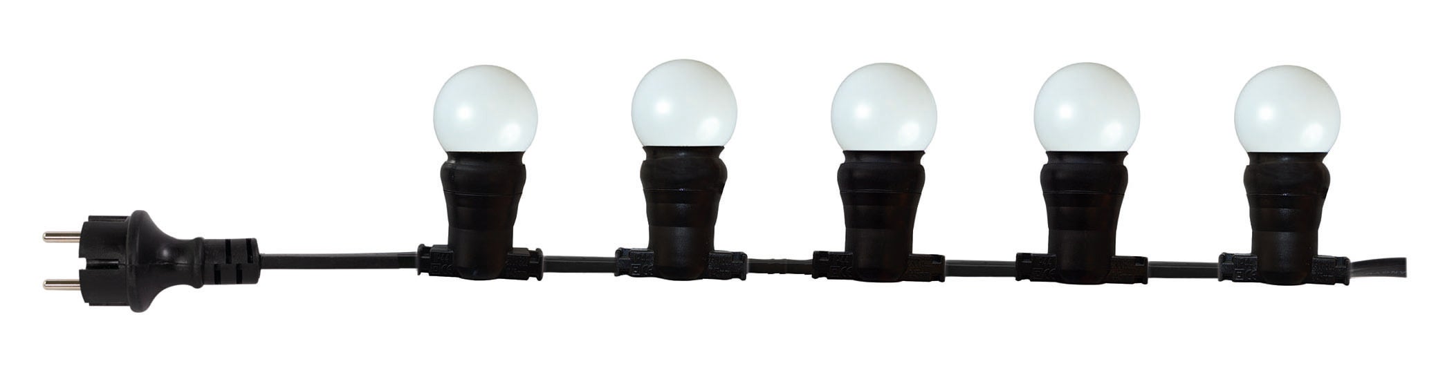 Guirnalda exterior 10 bombillas blanco cálido B22 500 lumens Pro 10m TIBELEC - 3