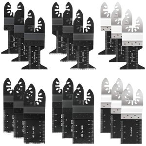 30 Lame Per Seghetto Oscillante Mumjooyi – Acciaio Carbonio, 5 Dentature (10-24 TPI), Per Legno E Plastica