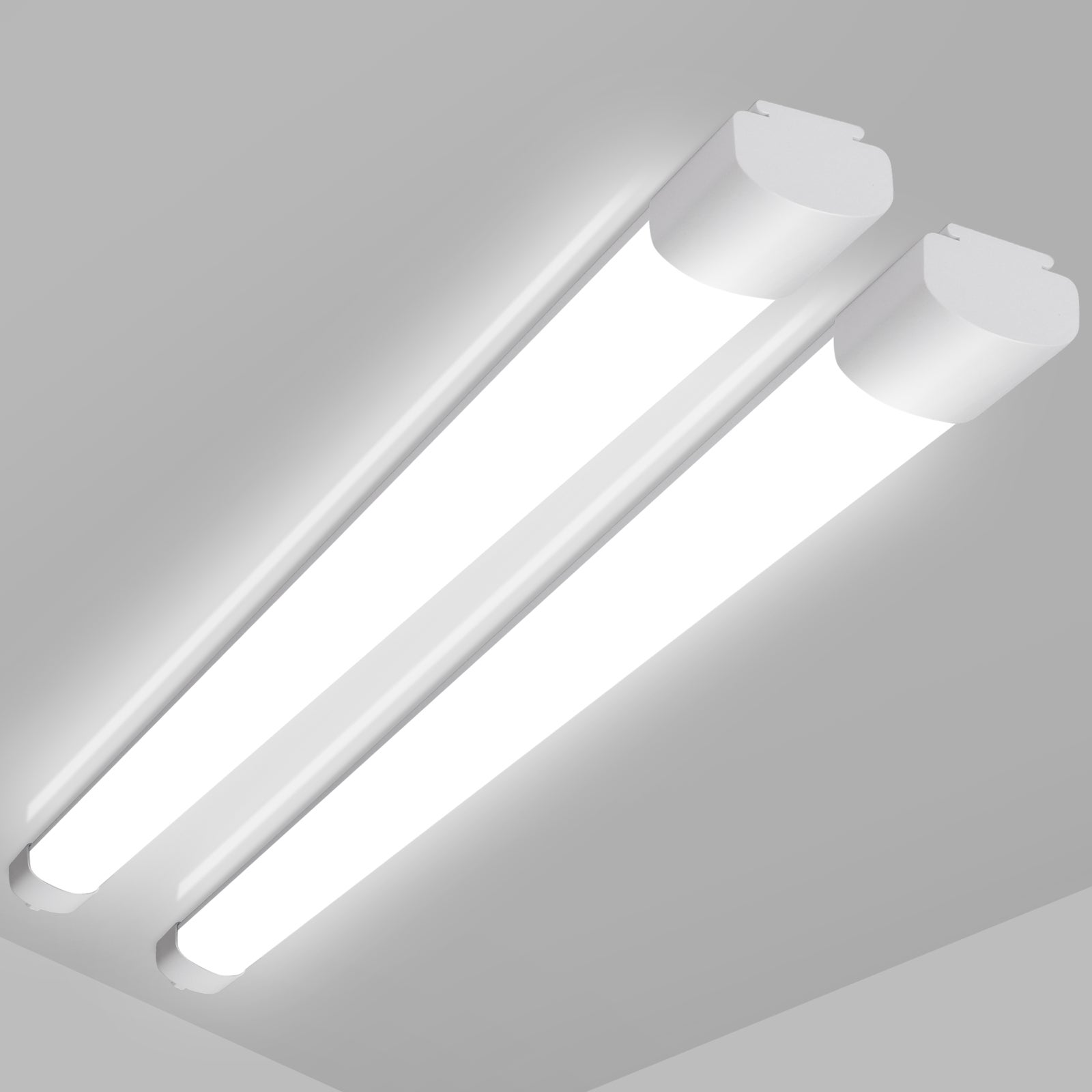 LOVHAUS 2-Pack Rura LED 60CM, 20W, 110LM/W, 4000K Białe Neutralne, Oszczędność Energii, Bez Migotania, Idealne Do Piwnic, Warsztatów, Garaży