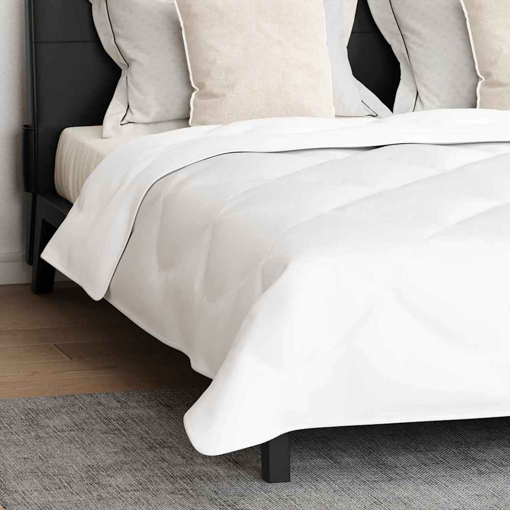 Duvet d'hiver avec oreiller 3 pcs | Couette Blanc 200 x 220 cm Microfibre - 5