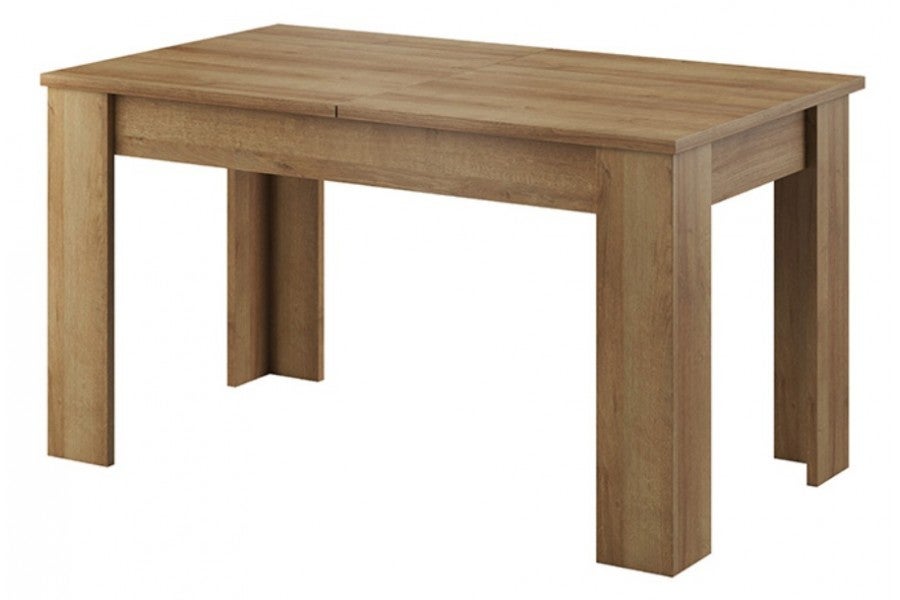 Duży, funkcjonalny stół rozkładany SKY SL140 – Elegancki stół do jadalni w kolorze Dąb Riviera