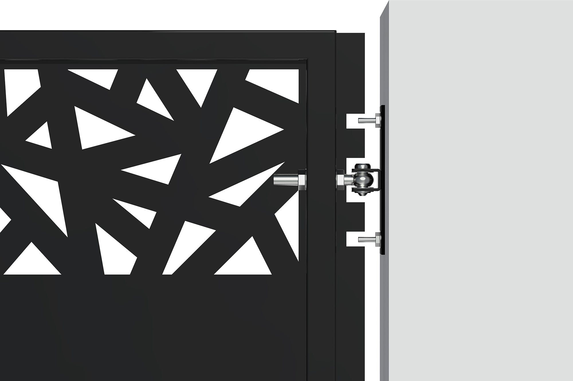 Portillon NALI RUIVO 1m H.160cm Acier Noir mat - 6