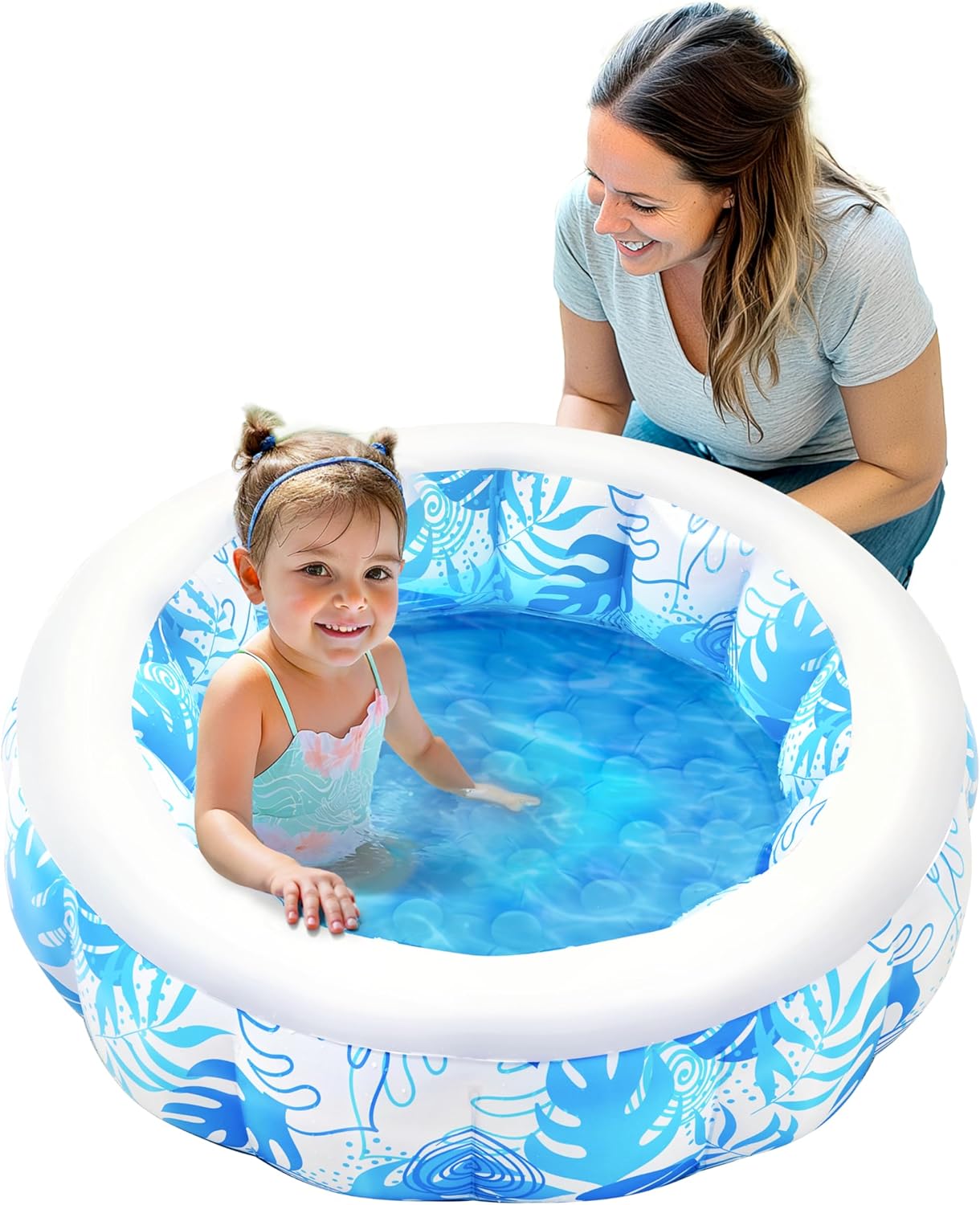 Piscine gonflable pour enfants - Marque - Modèle - PVC - Rond - Bleu Piscine gonflable pour enfants - Marque - Modèle - PVC - Rond - Bleu