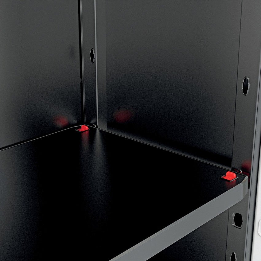 Armoire de Rangement Verrouillable KETER STILO - 68 x 39 x 173 cm - Gris/Noir - 7