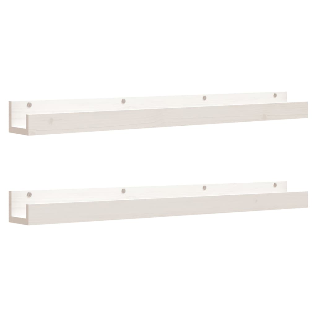 Étagères murales avec barres 2 pcs | Étagères flottantes | Étagère suspendue sonoma gris