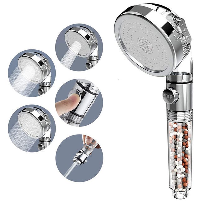 Pommeau De Douche Filtré Haute Pression 5 Réglages[u1471 Pommeau De Douche Filtré Haute Pression 5 Réglages[u1471