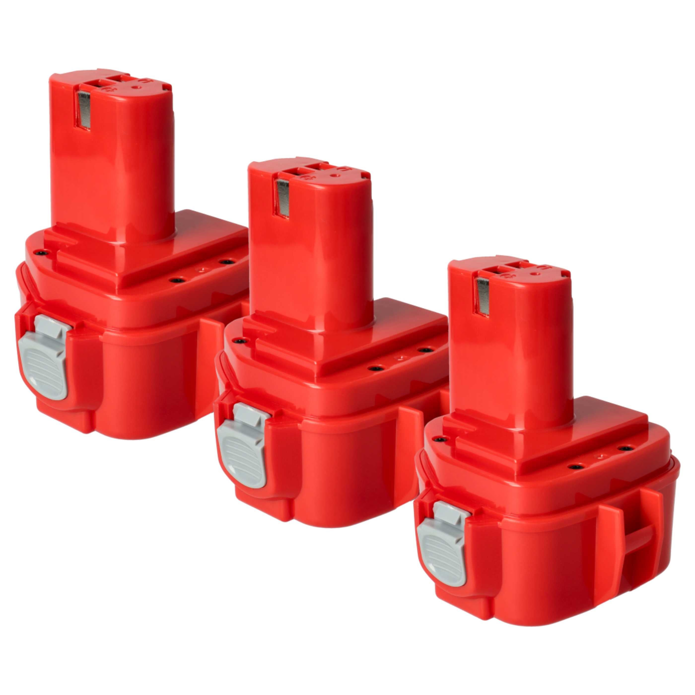 vhbw 3x batteria compatibile con Makita DF331D, DF032D, DF032DZ, DF032DSAJ, DF032, DF331DS