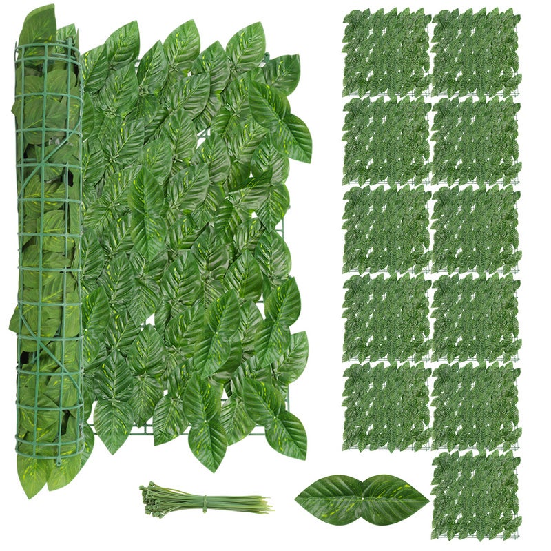 Zuishams  Valla De Privacidad Foliage 300Cm X 100Cm Revestimiento De Pared Pantalla De Privacidad Lona Malla, Vainilla , Leroy Merlin