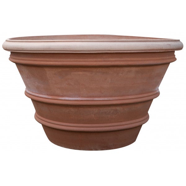 Biscottini macetas grandes de terracota para exterior 140x84x140 cm made in italy | macetas de exterior hechas a mano