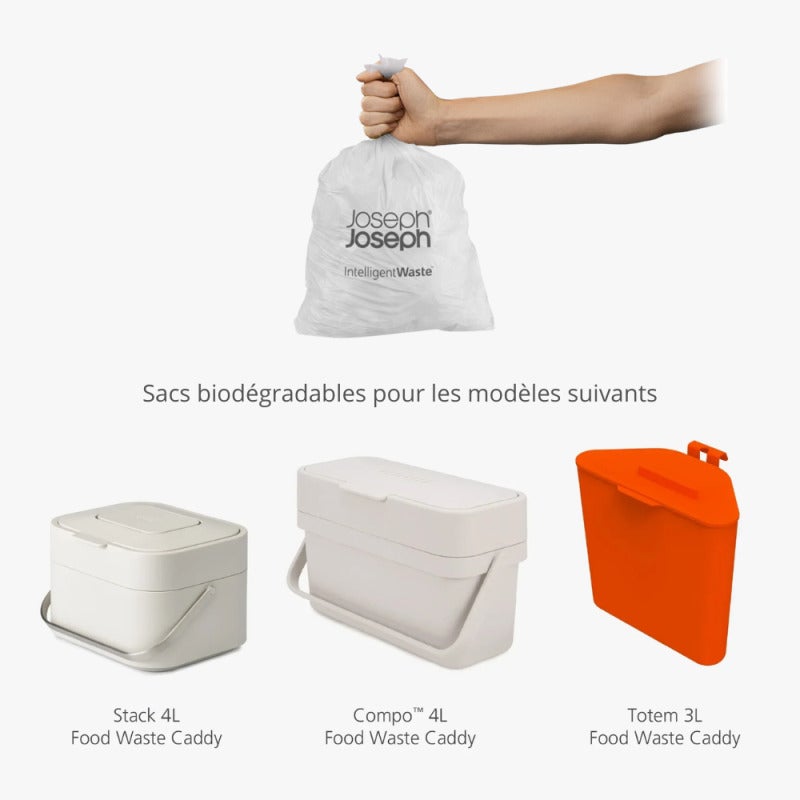 Joseph Joseph Paquet de 50 sacs biodÃ©gradables 4 L, (30007) - 3
