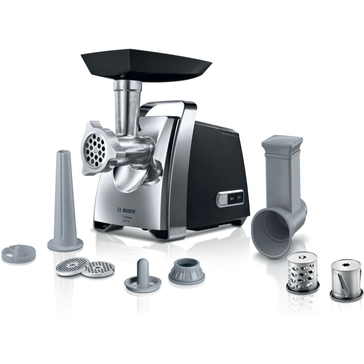 Bosch Mfw67440 Picadora 700 W Acero Inoxidable Negro Acero Inoxidable, Leroy Merlin