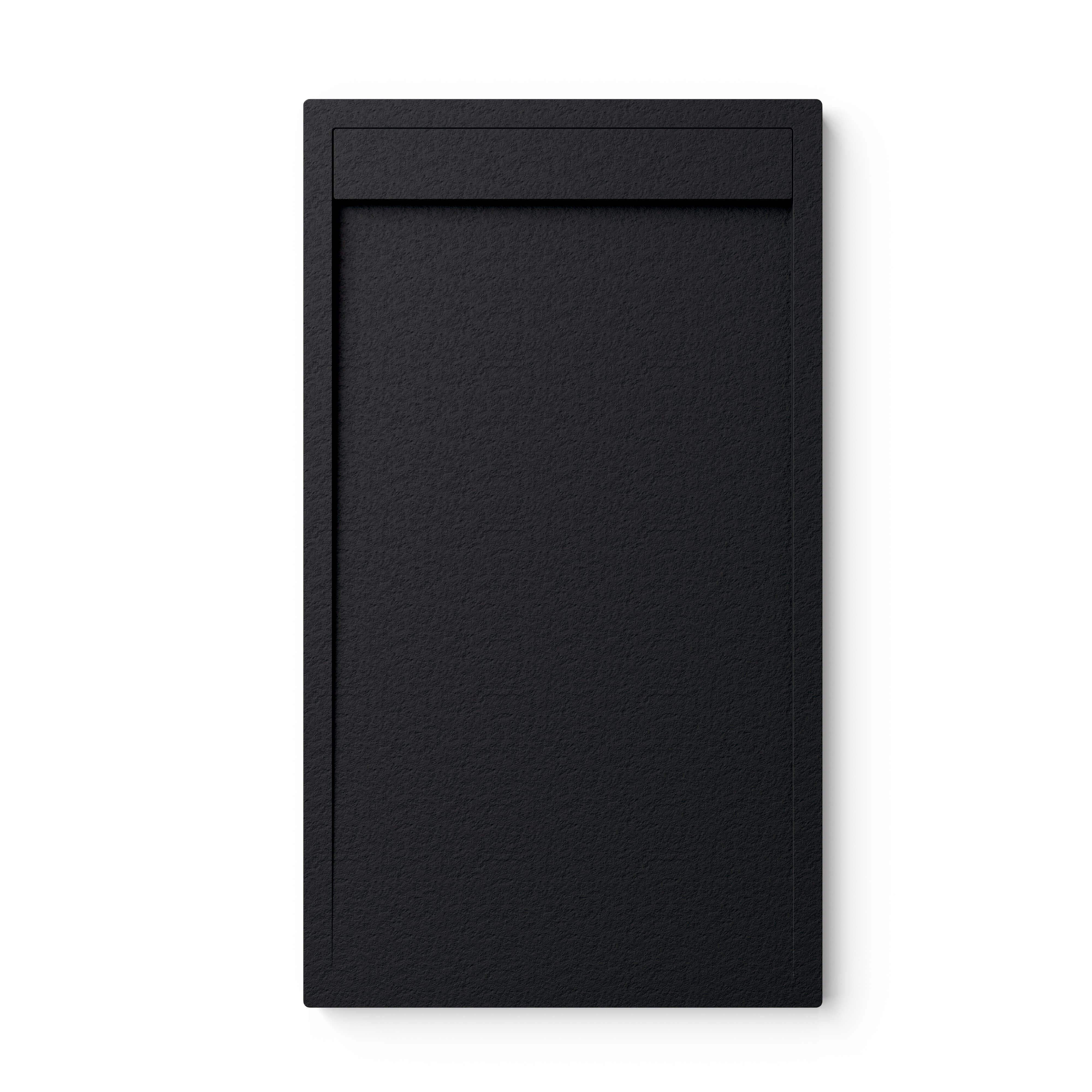 Receveur de douche en résine Obi 80x80 noir RAL 9005 avec siphon ...