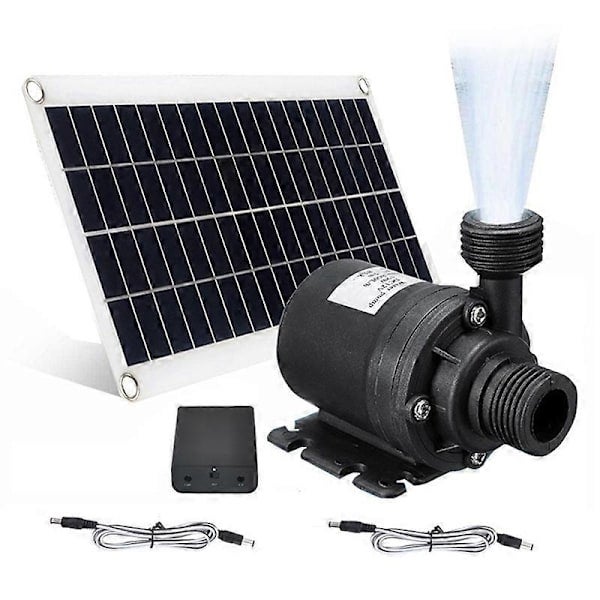 Pompe à eau solaire 50 W, 800 l/h, 12 V CC, silencieuse, pour fontaine de jardin ou familiale - Perfect_tfrf - 4