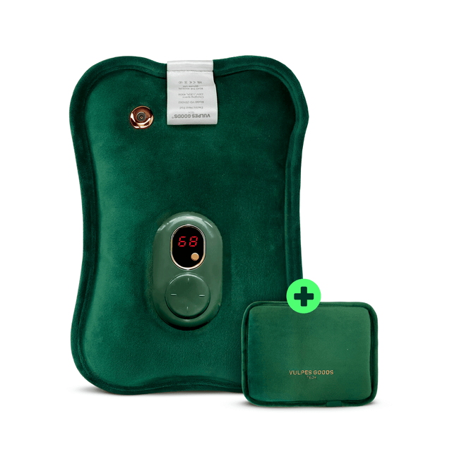 Bouillotte Électrique Vulpes Goods - Coussin Chauffant - Bouillotte - Comprend une Chaufferette pour les Mains - Sans Fil - Rechargeable