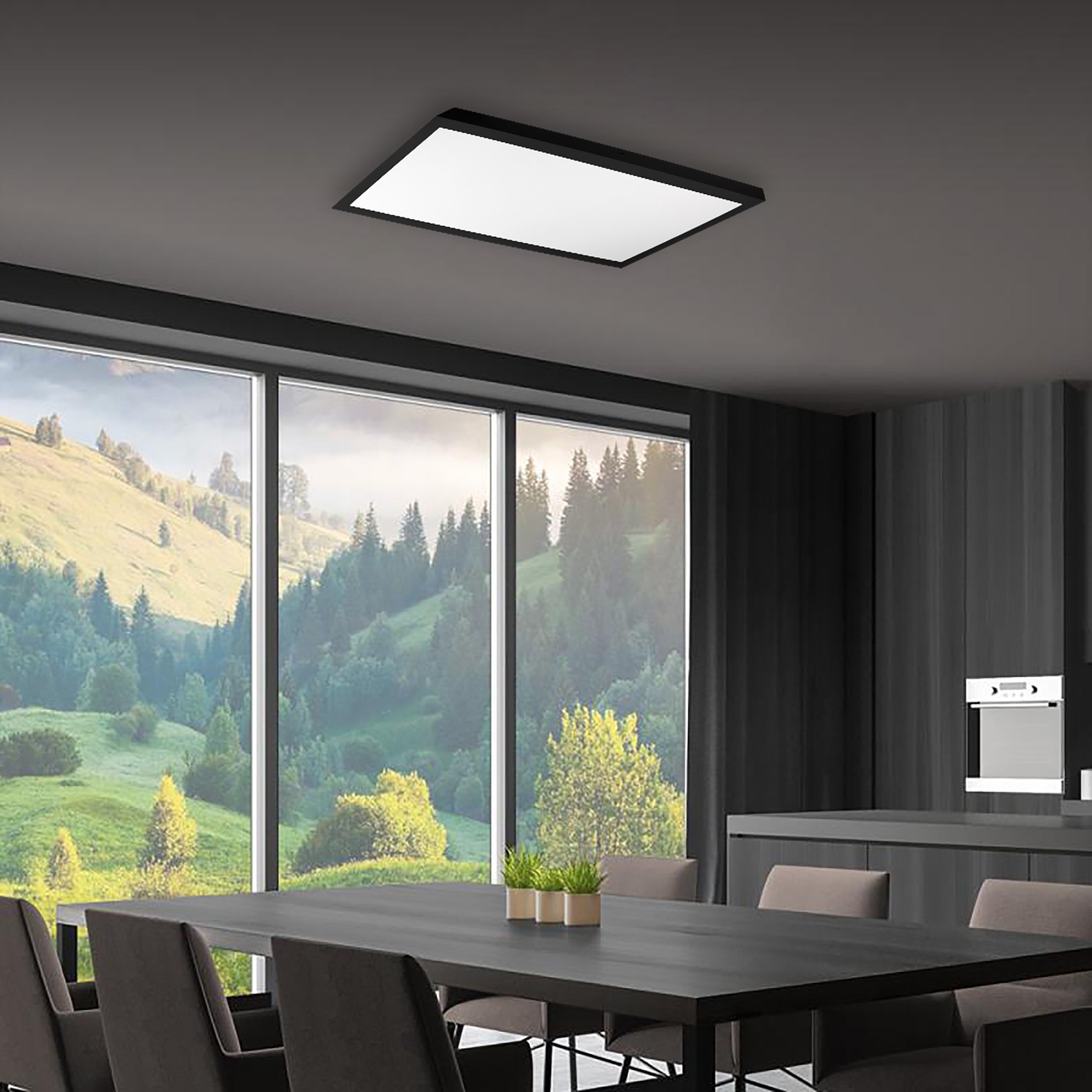 Panel sufitowy LED 30x60cm 30W IP20 4500K neutralna biel natynkowy nastropowy czarny MasterLED - 3