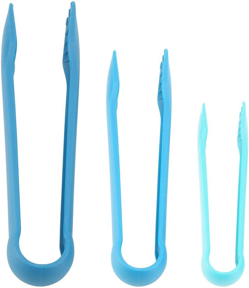 Klipsy do żywności, 3 sztuki, wielofunkcyjne plastikowe klipsy do grillowania, gotowania, barbecue i gotowania na świeżym powietrzu (niebieskie*1)