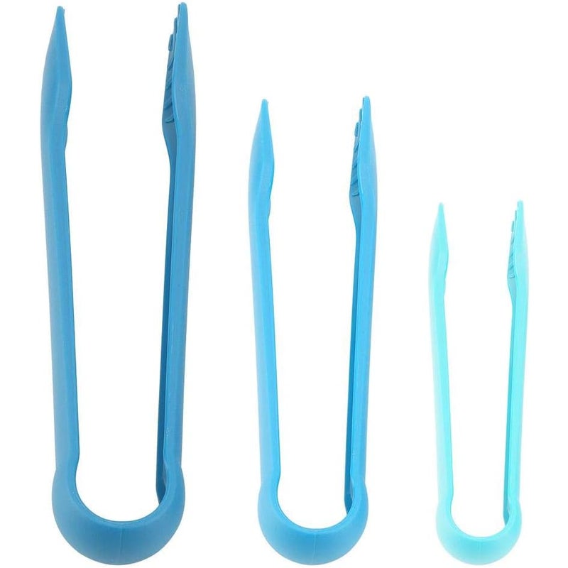 Klipsy do żywności, 3 sztuki, wielofunkcyjne plastikowe klipsy do grillowania, gotowania, barbecue i gotowania na świeżym powietrzu (niebieskie*1)