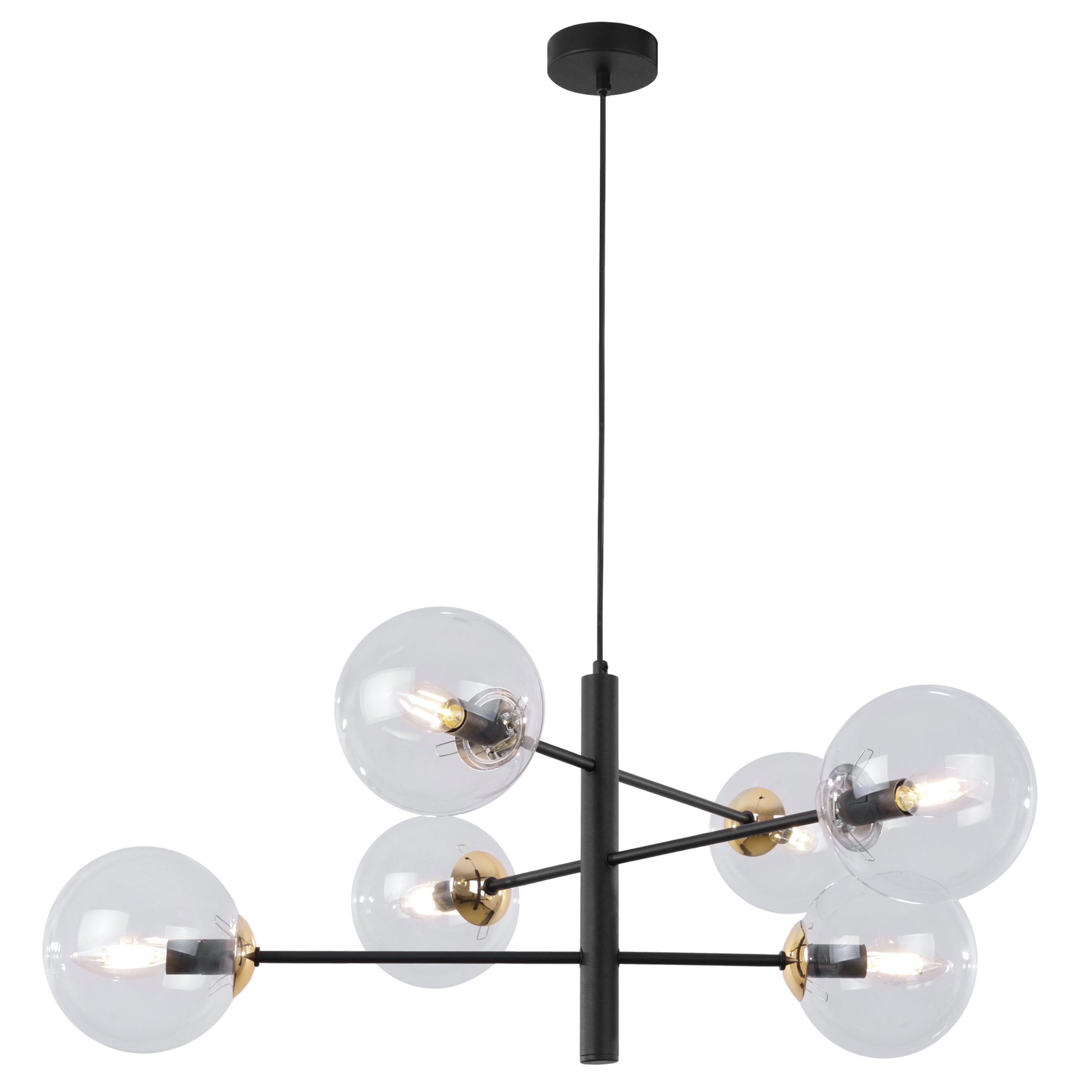Lampă suspendată de tavan Light Home LH Venice 6x E14 40W / abajur