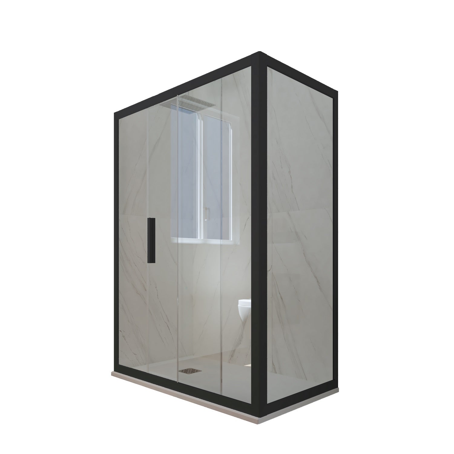 Mai & Mai Paroi de douche cabine de douche 90x120 avec porte de douche